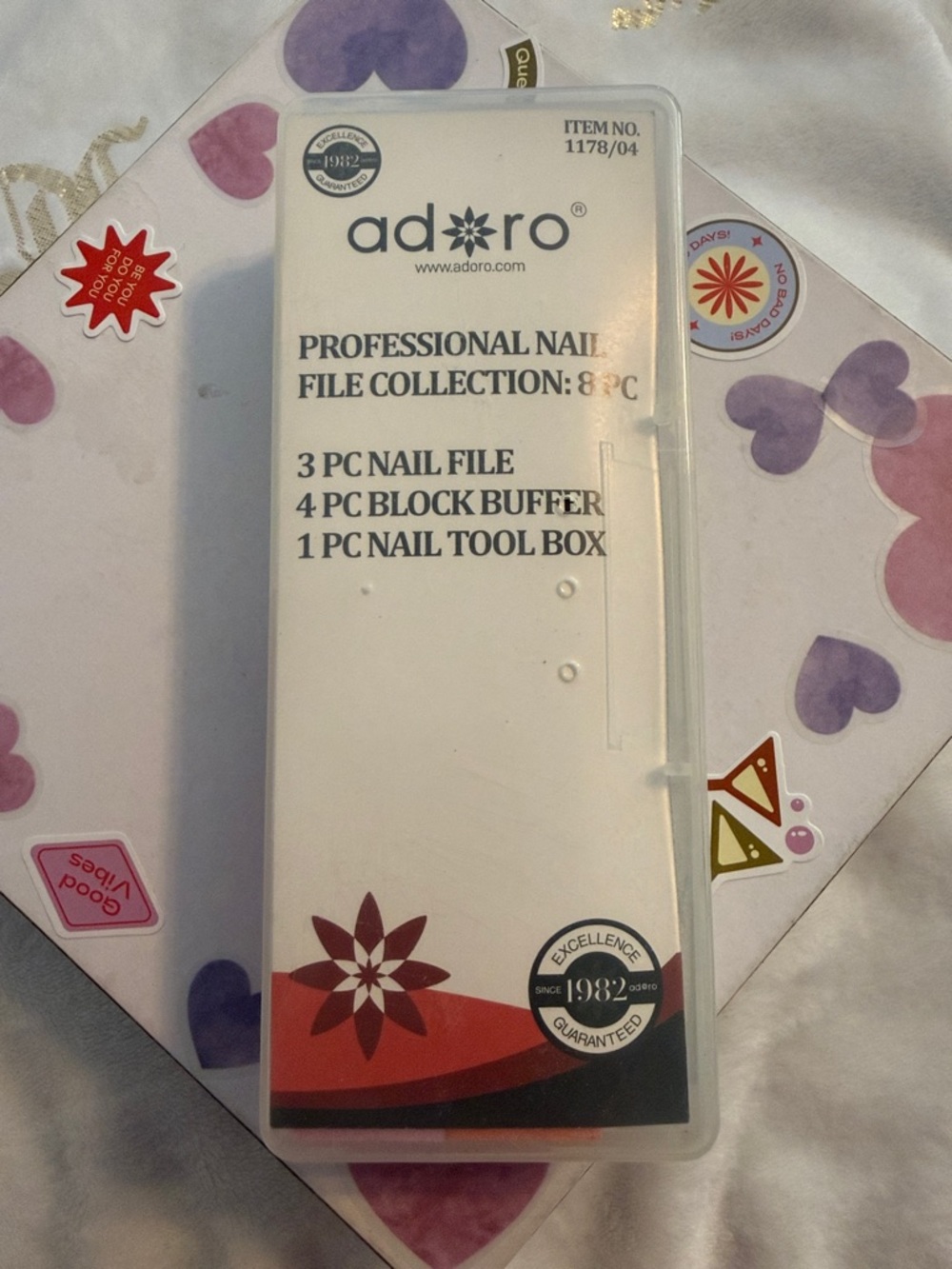 Professional Nail File Set - White